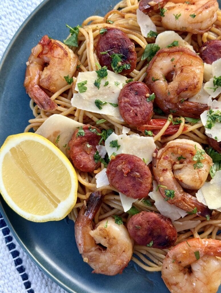 prawn and chorizo pasta