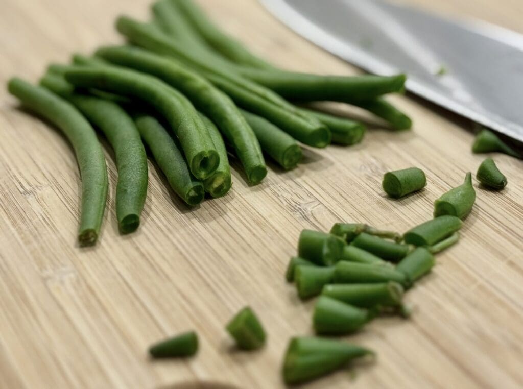 trimming beans