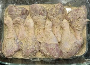 marinating the chicken