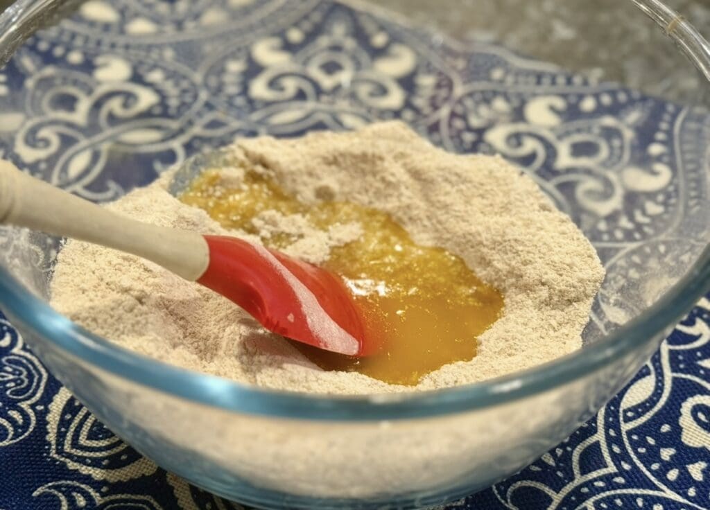 making the biscuit base