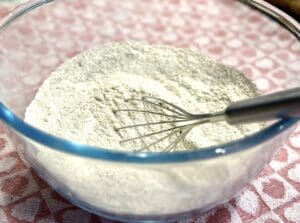 mixing dry ingredients