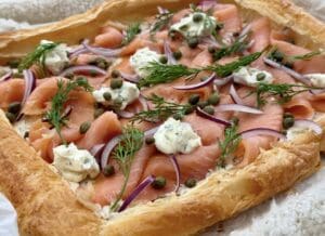 smoked salmon tart!