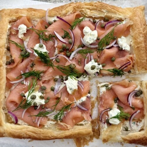 smoked salmon tart!