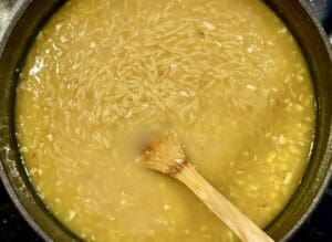 Cooking orzo