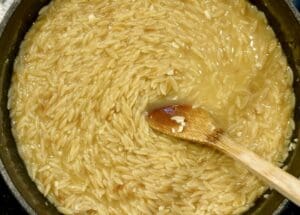Cooking orzo