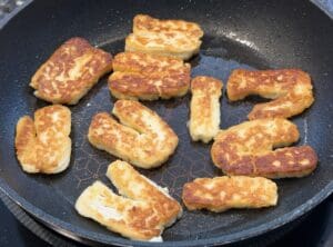 Pan fried Halloumi
