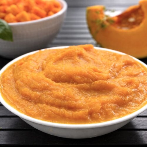 How to make homemade pumpkin purée – thick and vibrant pumpkin purée ready for baking or cooking
